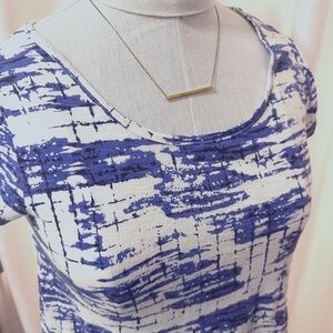 Anthropologie Porridge brand Abstract Tee~ Preowned